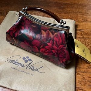 Patricia Nash Leather Kelmscott Frame Bag